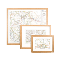 Framed Personalised map collection