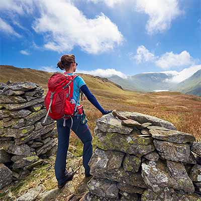 Hiker on a stile