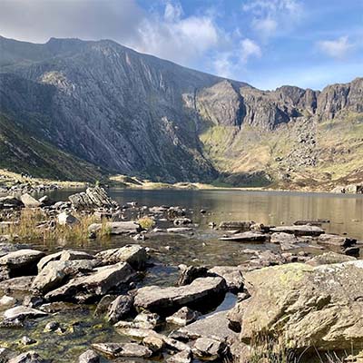 Landscape view of Eryri (Snowdonia)