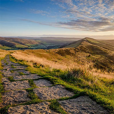 Landscape view in Peak District