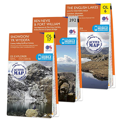 OS Explorer set of maps
