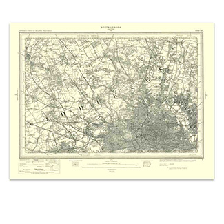 OS 1896 Map of North London
