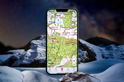 OS Maps app on phone