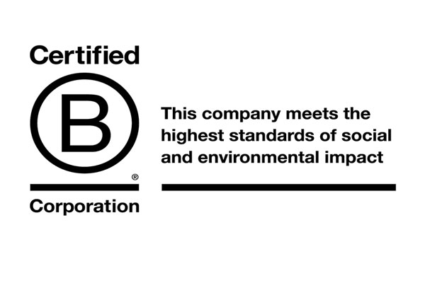 B Corporation Certified; this company meets the highest standards of social and environmental impact