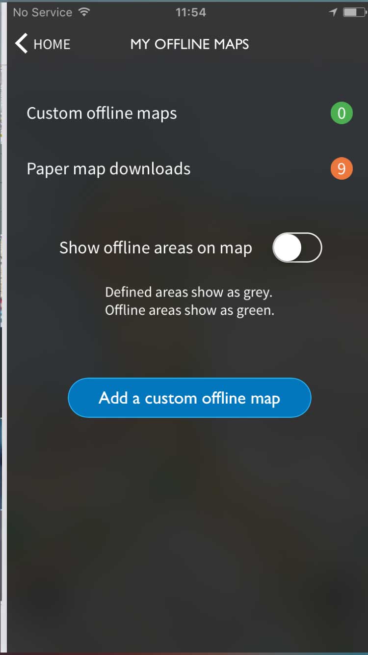Map download list