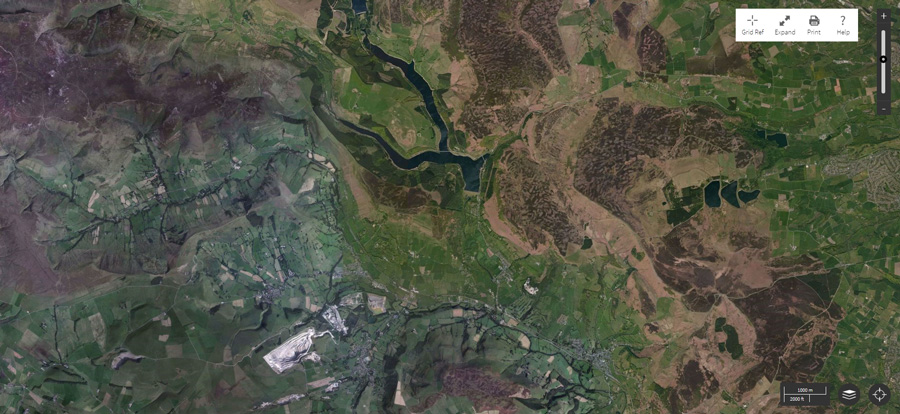 OS Maps Aerial map Aerial photography