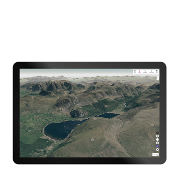 Aerial 3D mode in OS Maps web