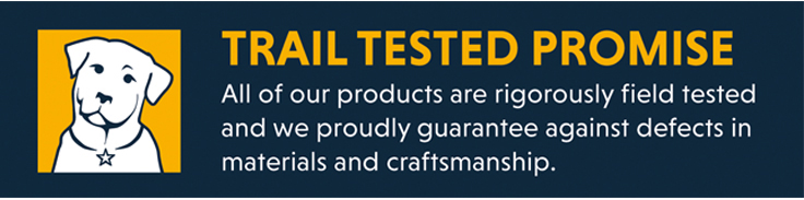 Ruffwear trail tested promise. All products rigorously field tested