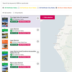 Screenshot of sidebar showing products