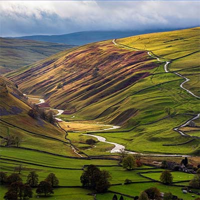Landscape view of Yorkshire Dales